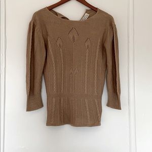 Vintage tan Savior sweater small